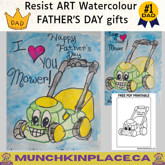 Father's Day Gifts I Love You Mower Paintings