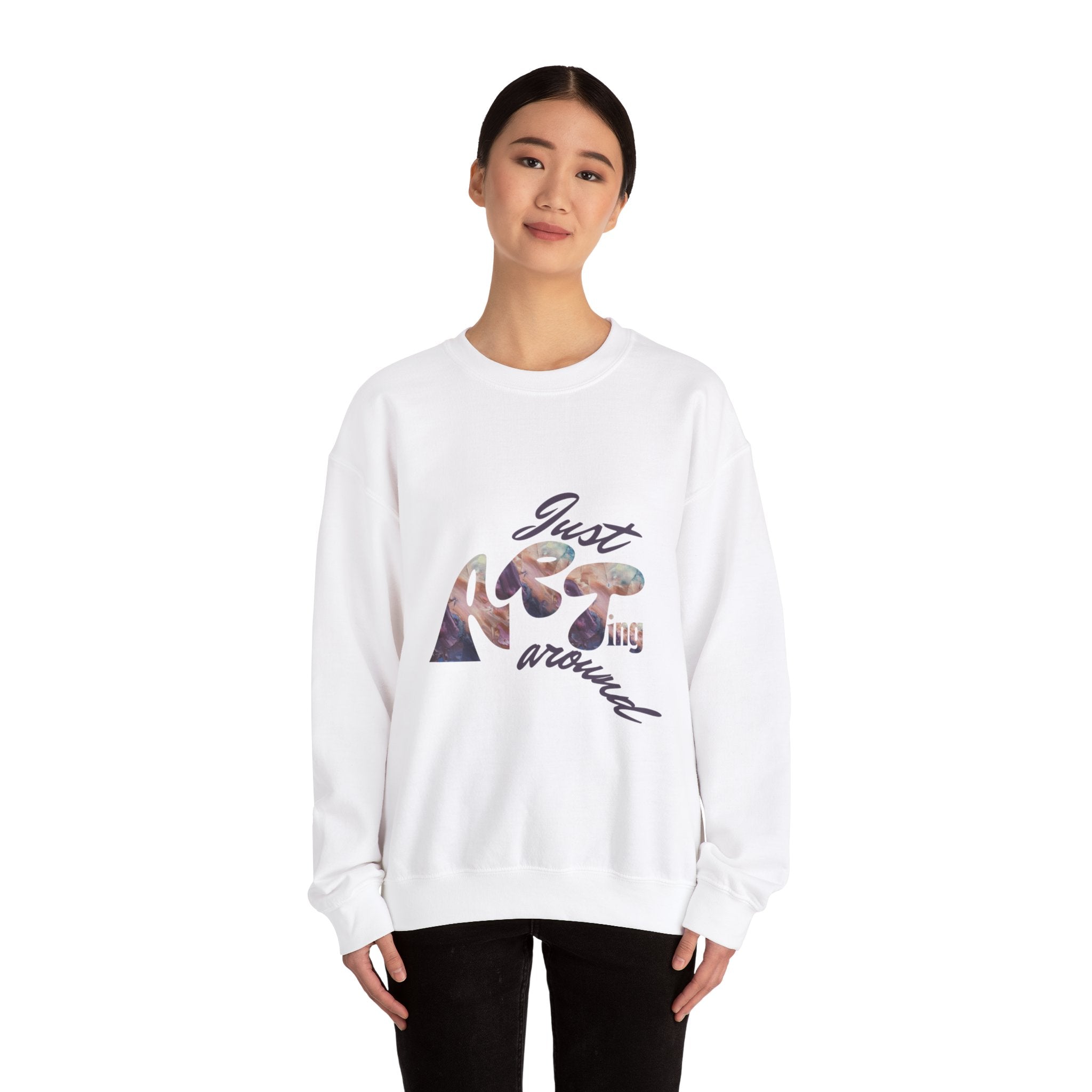 Just Arting Around Unisex Heavy Blend™ Crewneck Sweatshirt