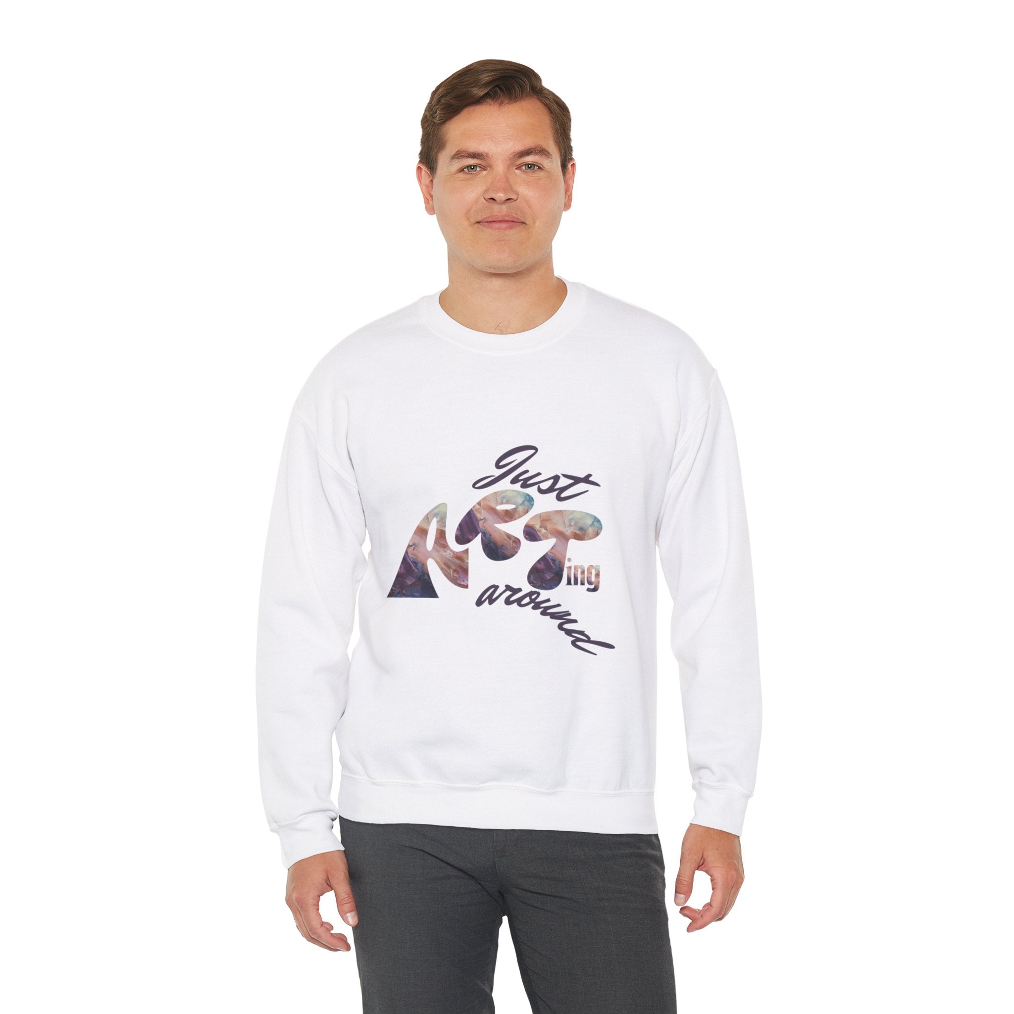 Just Arting Around Unisex Heavy Blend™ Crewneck Sweatshirt