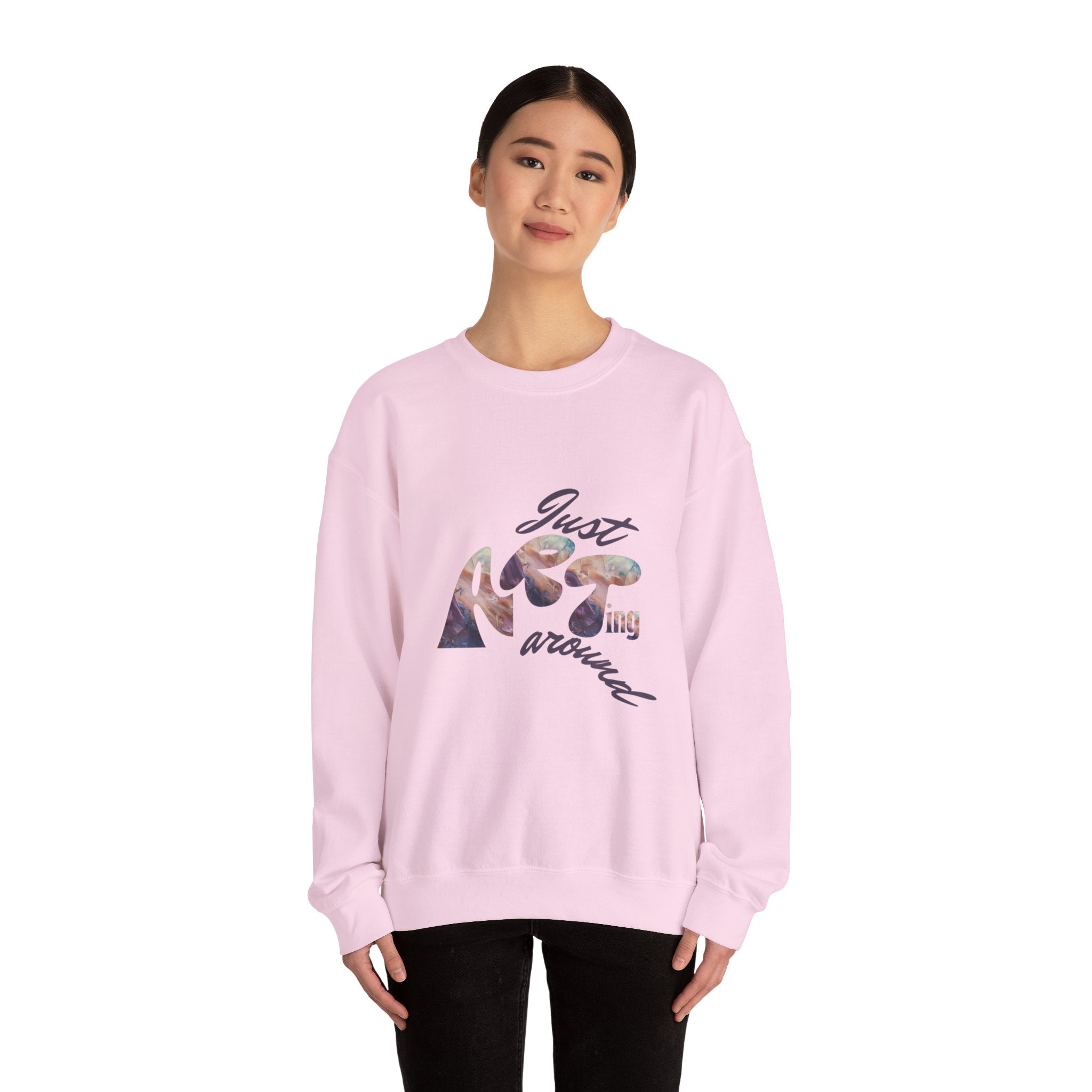 Just Arting Around Unisex Heavy Blend™ Crewneck Sweatshirt