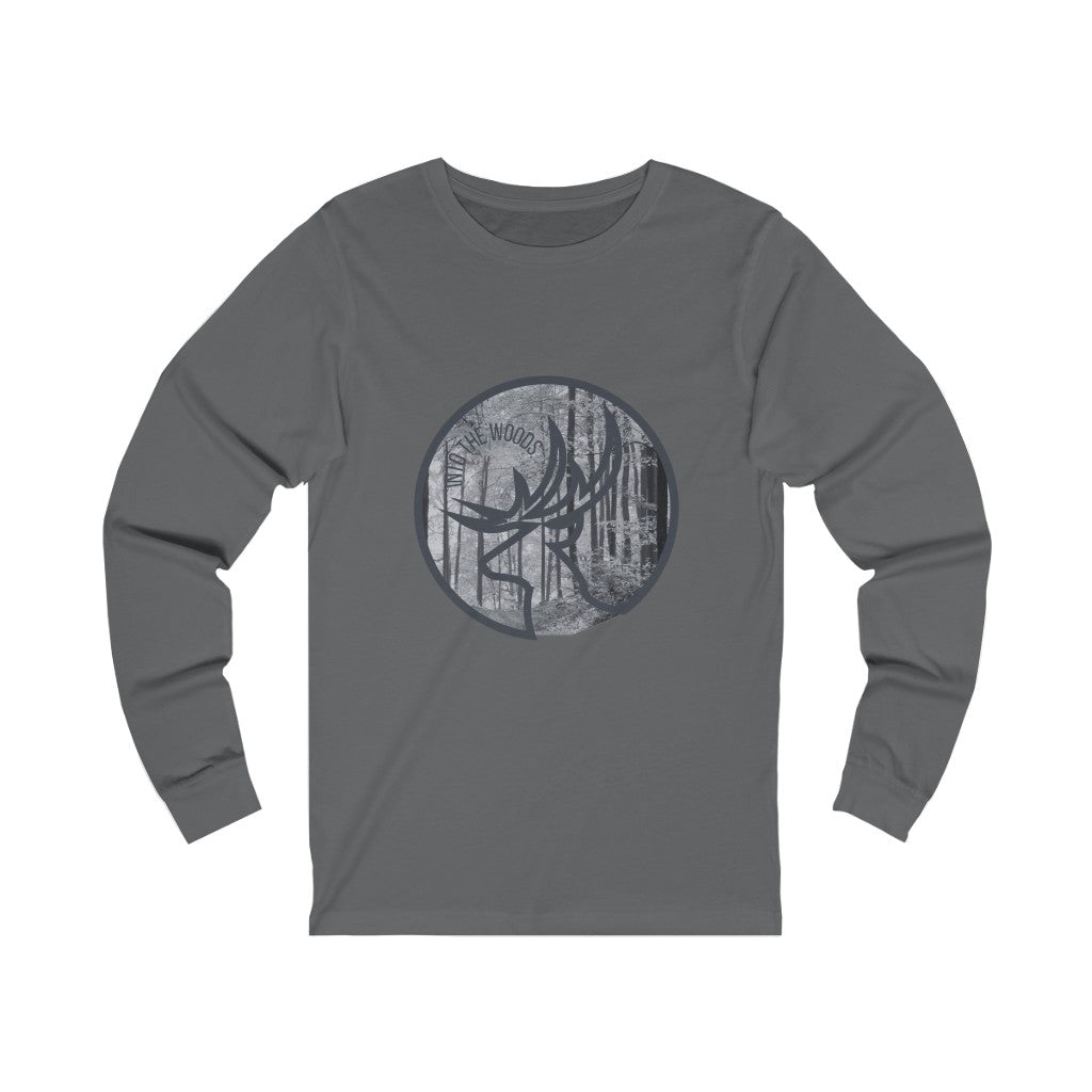 Into the Woods Grey Forest Unisex Jersey Long Sleeve Tee