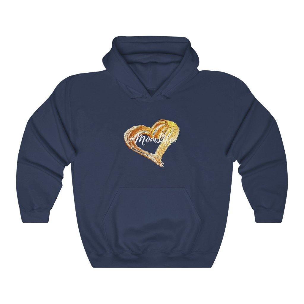 Mom Life Open Heart of Gold Heavy Blend™ Hooded Sweatshirt - Munchkin Place Shop 