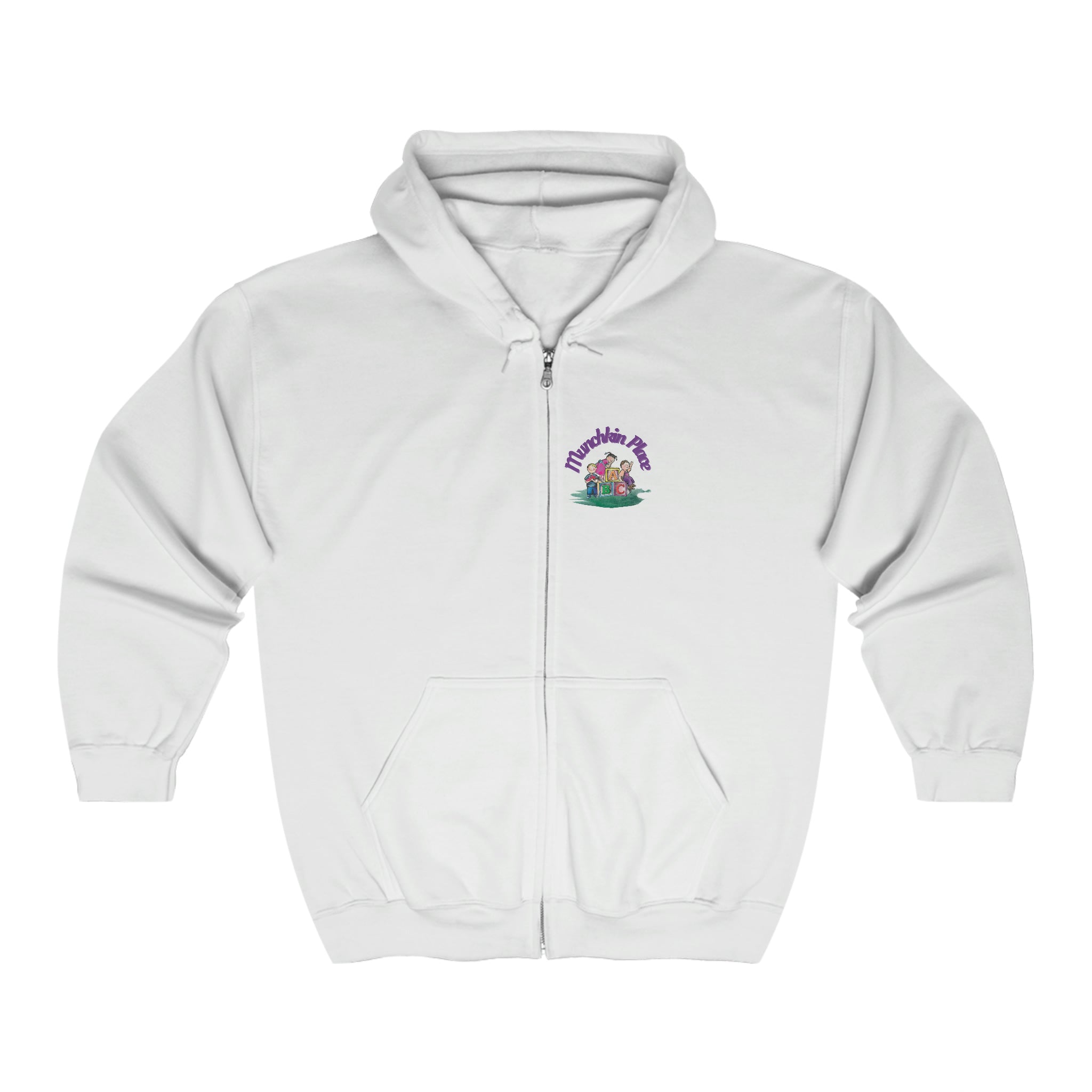 Munchkin Place Learning Adult Full Zip Hooded Sweatshirt